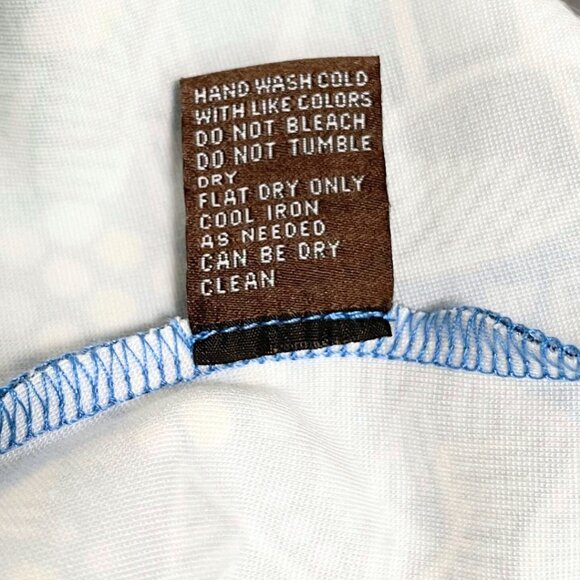 J McLaughlin Catalina Cloth Dress Size M Blue Devon Old Money Preppy Coastal - Picture 7 of 10